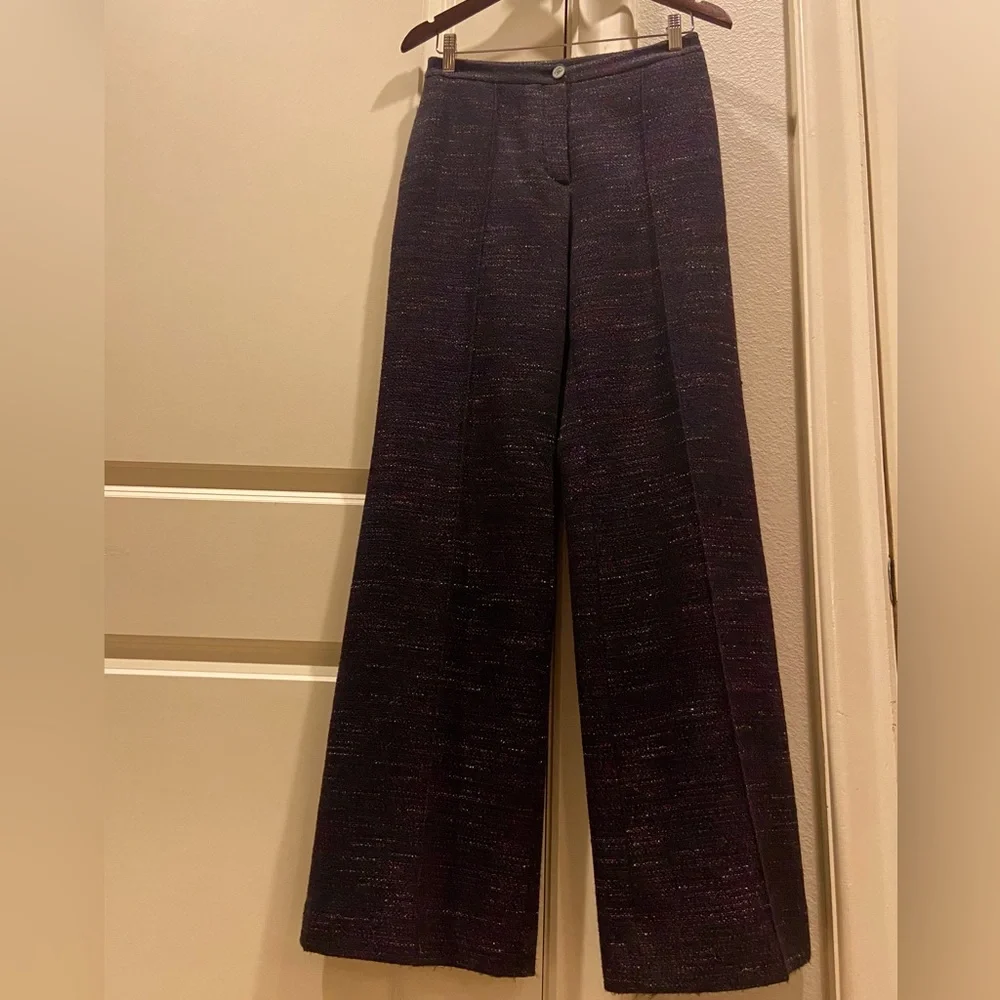 STUNNING, RARE CHANEL High-Waisted Wide-Leg Trousers